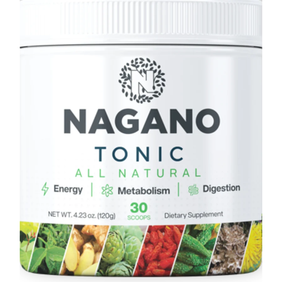 Nagano Tonic powder tub, 30 scoops (official product image)