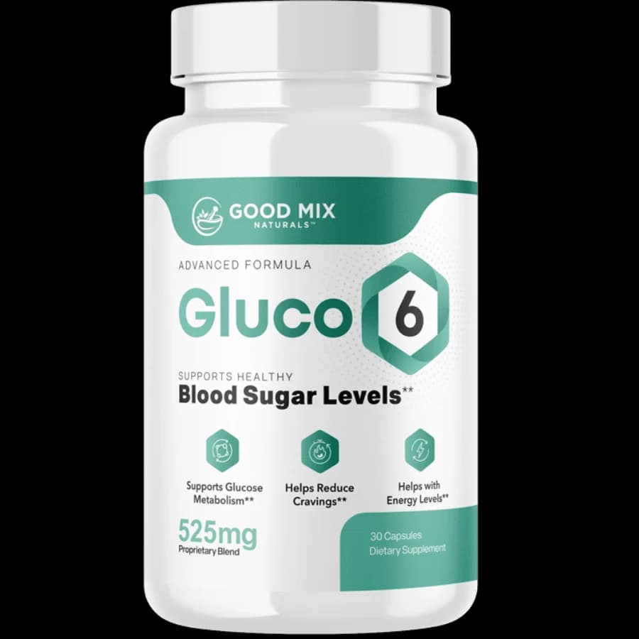 Gluco6 bottle by Good Mix Naturals (official product image)